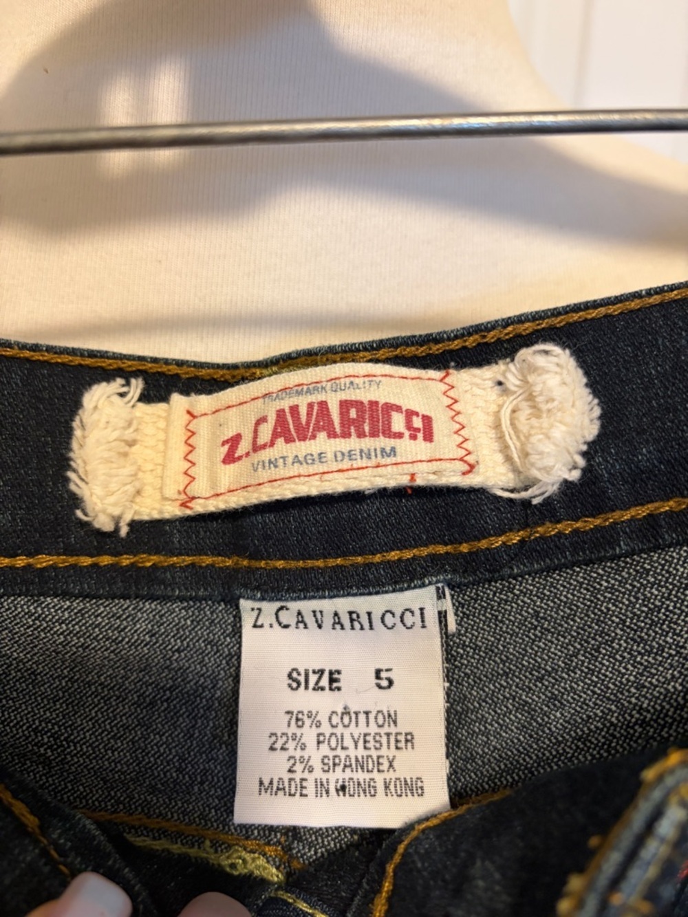 Vintage Z. Cavaricci Dark Blue Straight-Leg women’s jeans - Picture 3 of 4